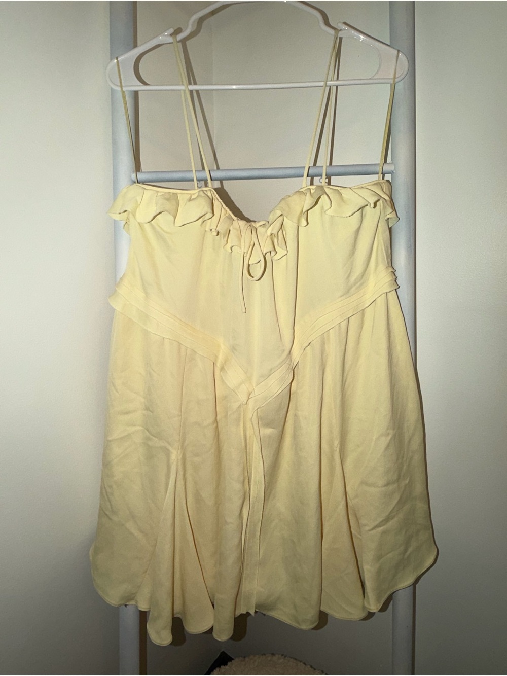 Zara Yellow Ruffle Mini Dress - Picture 3 of 5